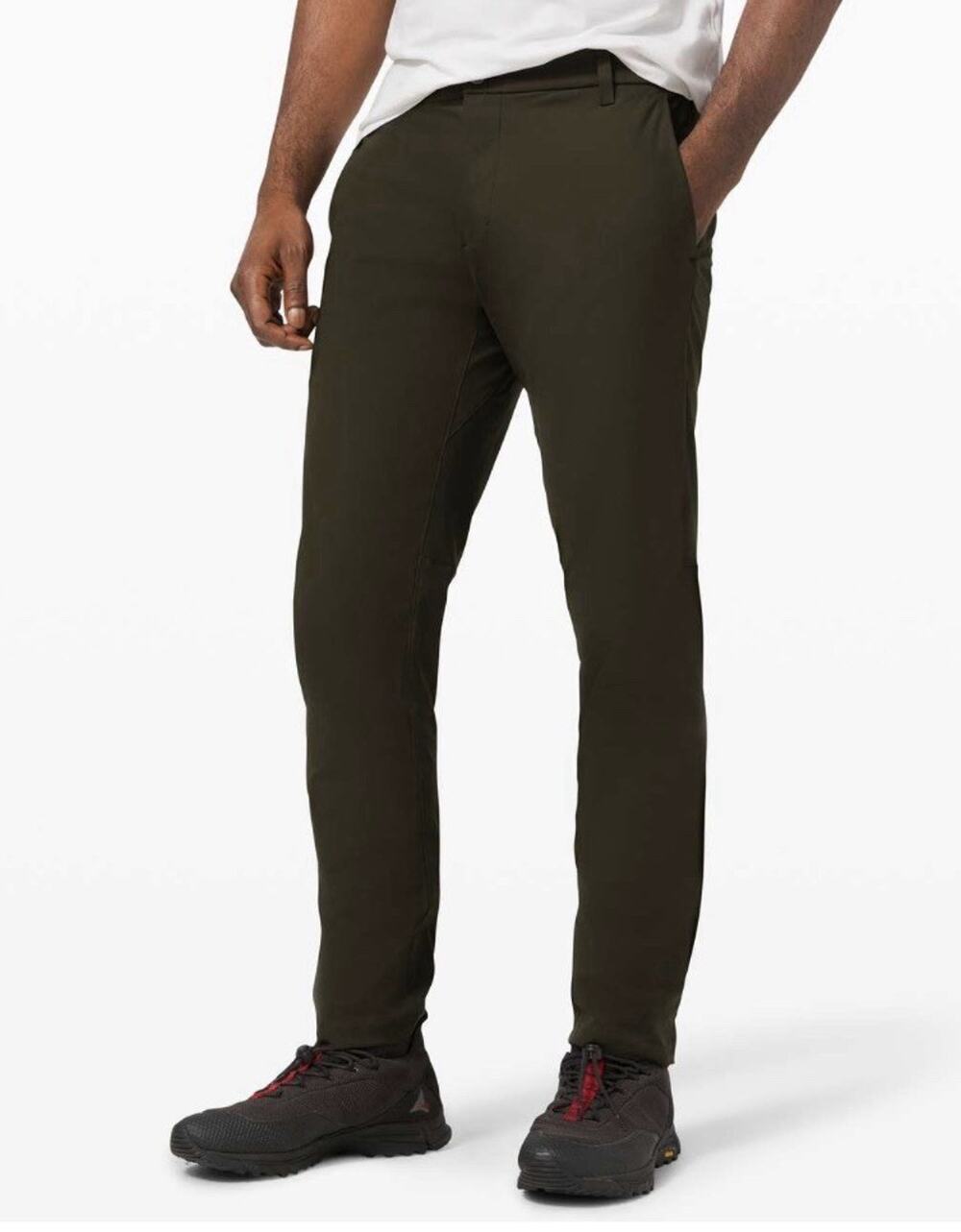 Lululemon Commission Pant Classic Slim Warpstreme Dark Olive Men’s 30x31 Trouser